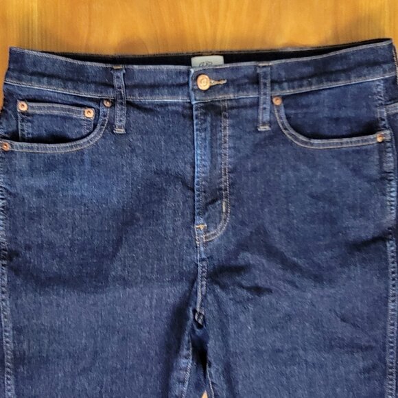 J. Crew High Rise Vintage Straight Blue Jeans - 12 - Picture 4 of 13